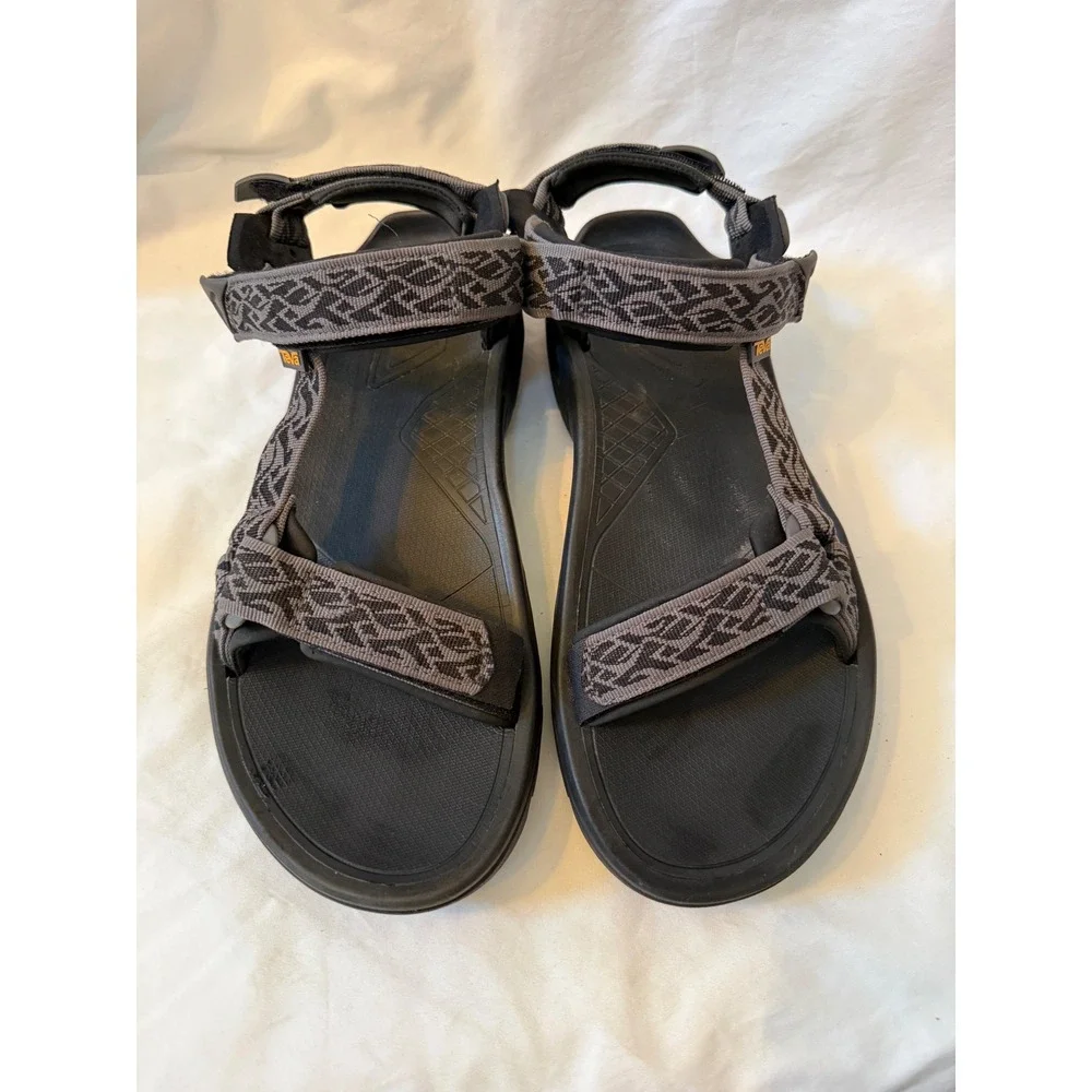 Teva Hurricane XLT2 Sport Sandals Mens 12 Black Grey Geometric 1102456